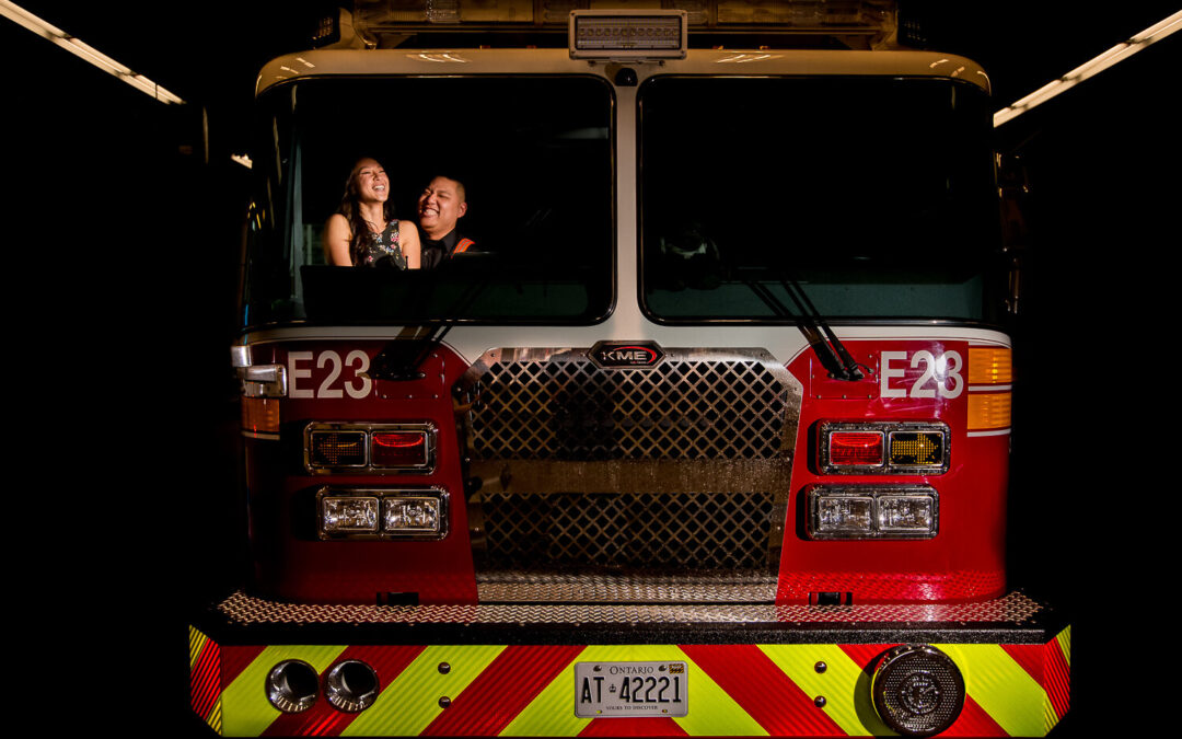 Fire Station Engagement Session – Donna & Daneil
