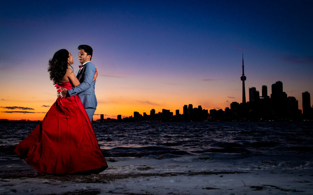 Toronto Island Winter Engagement – Hema & Dileep
